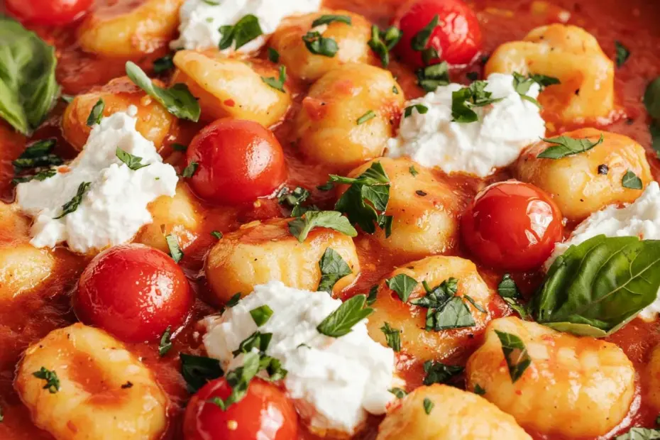 Creamy Tomato Gnocchi with Burrata | Easy 30-Minute Comfort Food Dinner