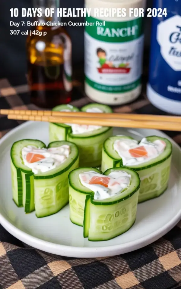 Heart Shaped Cucumber Salmon Rolls - Easy Cozy Lunch Appetizer Idea