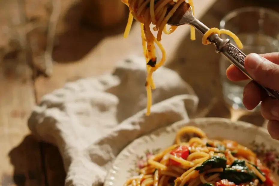 Creamy spinach and tomato spaghetti – ready in under 20 minutes 🍝