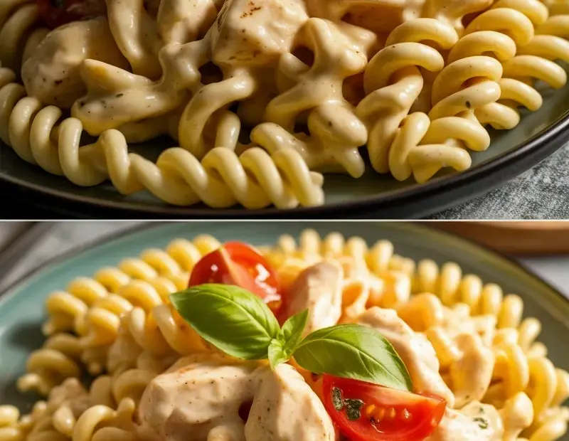 Creamy Fusilli Pasta with Chicken and Tomatoes | Easy Weeknight Dinner Transformation