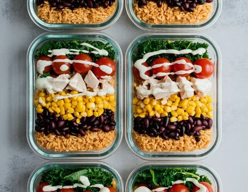 Budget Meal Prep: Mexican Rice Bowls with Chicken & Kale