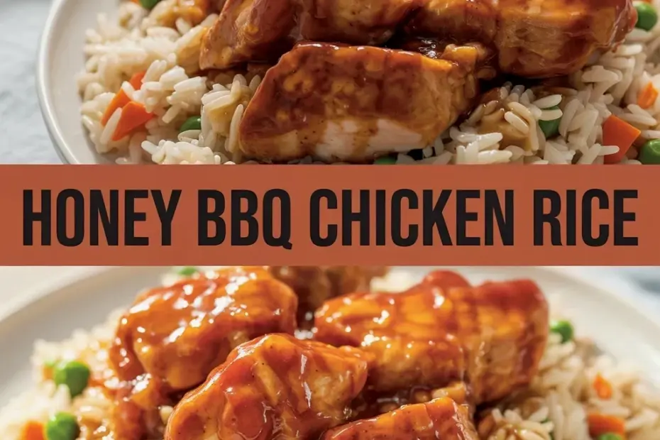 Honey BBQ Chicken Rice - The Cozy Dinner I'm Obsessed With