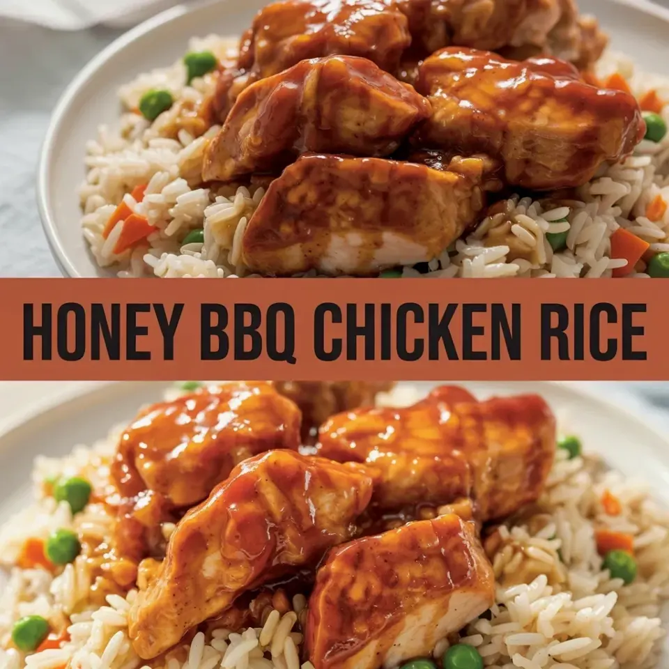 Honey BBQ Chicken Rice - The Cozy Dinner I'm Obsessed With