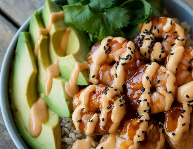 Teriyaki Shrimp Bowl Recipe | Easy 20-Minute Dinner with Creamy Avocado