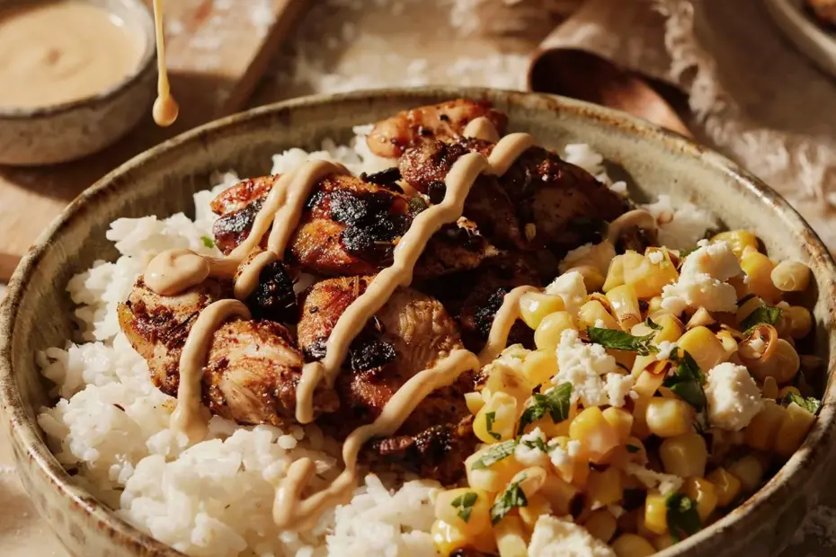 Corn Chicken Rice Bowls | High Protein Meal Prep for Busy Weeknights | Comfort Food Dinner Idea