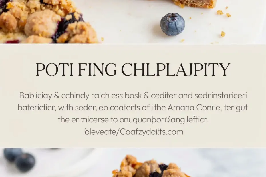 Blueberry Crumble Cheesecake Recipe | Easy Dessert with Fresh Blueberries | Perfect for Mother's Day