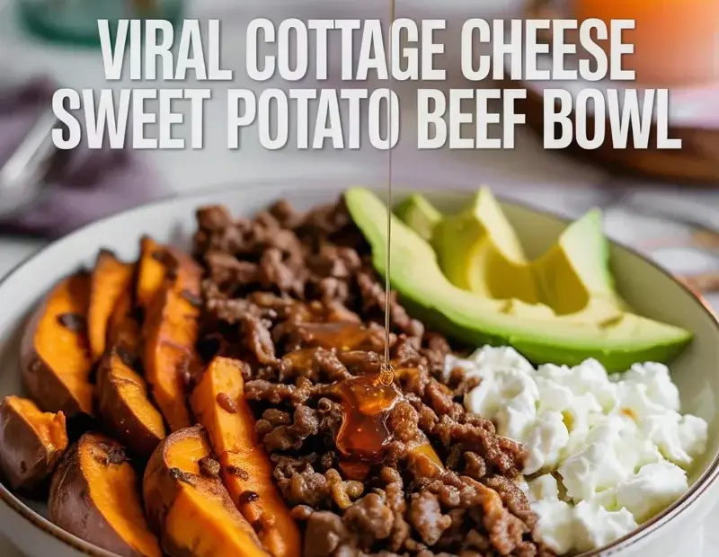 Cottage Cheese Sweet Potato Beef Bowl - Cozy High-Protein Fall Dinner Idea