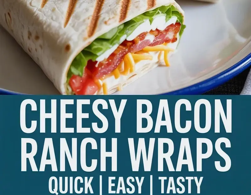 Cheesy Bacon Ranch Wraps on a Budget – Easy Weeknight Dinner