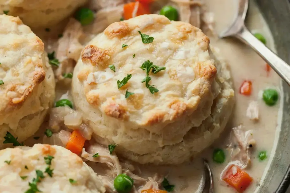 Chicken Pot Pie with Biscuits: Easy Comfort Food Dinner the Family Will Love