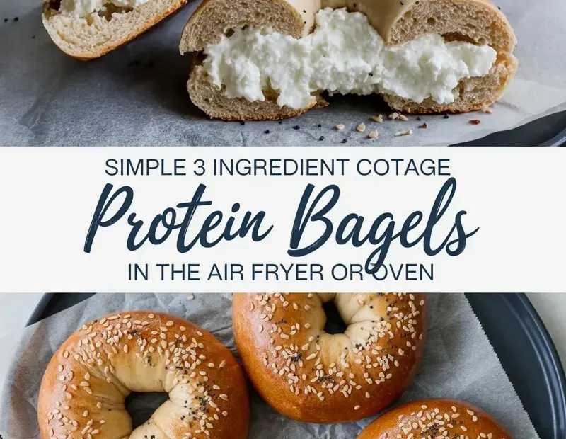 Protein Bagels Before & After | Stuffed with Cottage Cheese