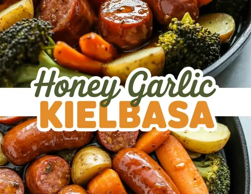 Honey Garlic Kielbasa Skillet | Cozy Cast Iron Pan Dinner