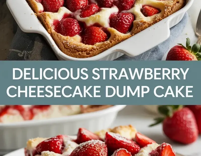Strawberry Cheesecake Dump Cake Recipe for Cozy Nights