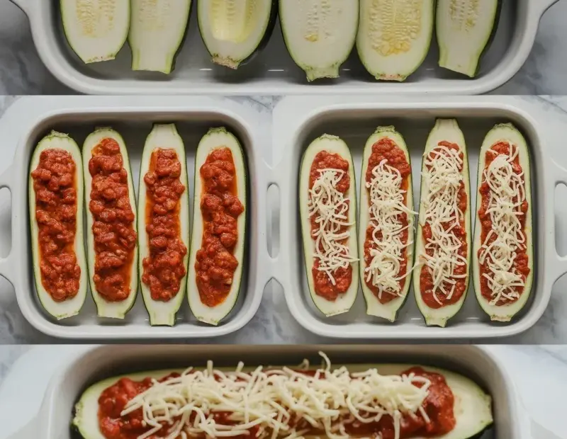 Zucchini Boats with Mozzarella – Cozy Baked Dinner Idea
