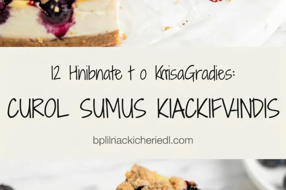 Blueberry Crumble Cheesecake Recipe - Easy How-To for a Creamy Cookie Crust Dessert