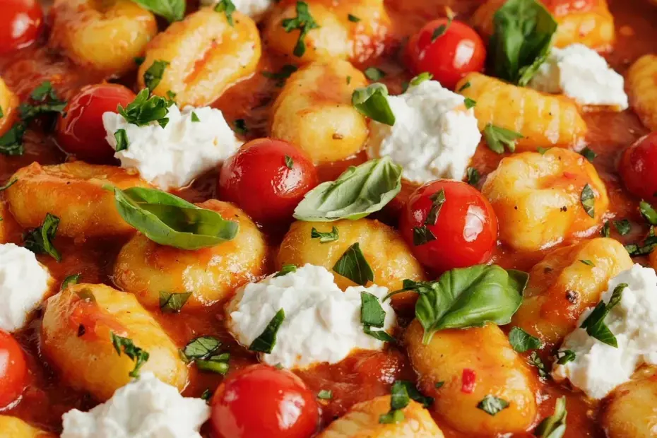 30 Minute Creamy Tomato Gnocchi with Burrata | Before & After Comfort Food